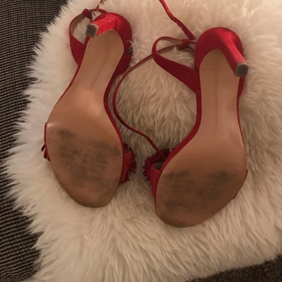 Red fringe Banana Republic stilettos - Picture 3 of 8